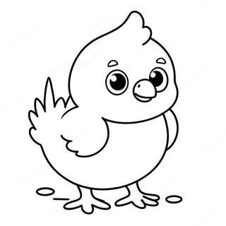 Baby Chick Coloring Page 4992-4004