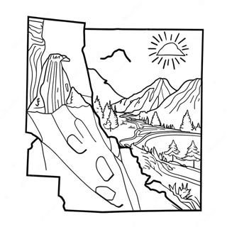 Washington State Outline Coloring Page 49944-41641