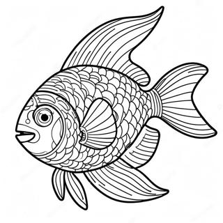 Colorful Slippery Fish Coloring Page 50014-41710