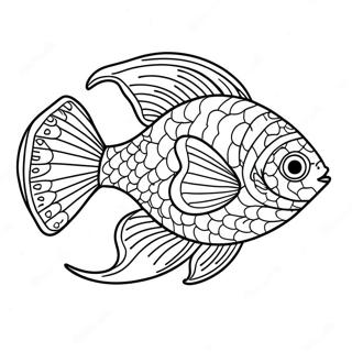 Colorful Slippery Fish Coloring Page 50014-41712