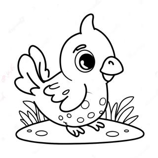 Cute Baby Quail Coloring Page 50025-41721