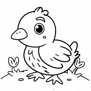 Cute Baby Quail Coloring Page 50025-41722