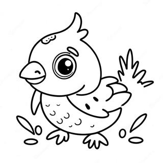 Cute Baby Quail Coloring Page 50025-41723