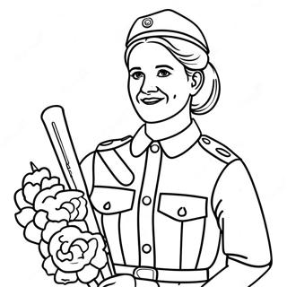 Juliette Gordon Low With Girl Scouts Coloring Page 50035-41732