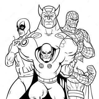 Marvel Villains Coloring Page 50044-41742