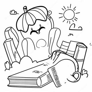 Summer Reading Coloring Page 50064-41747