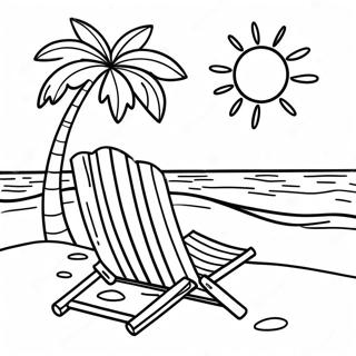 Sunny Beach Reading Coloring Page 50065-41758