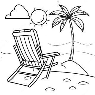 Sunny Beach Reading Coloring Page 50065-41760