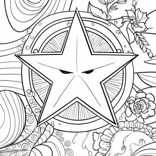 Shining Star Coloring Page 50095-41774