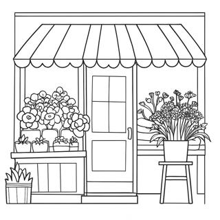 Flower Shop Coloring Page 50124-41794