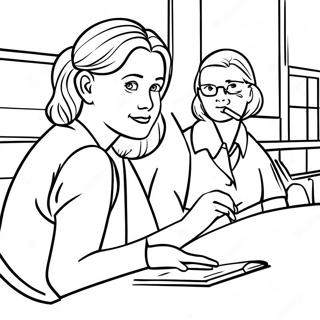 School Counselor Coloring Page 50134-41807