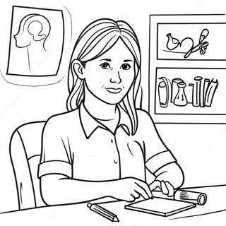 School Counselor Coloring Page 50134-41808