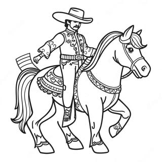 Charro Days Parade Coloring Page 50155-41830