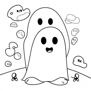 Sad Ghost Club Coloring Page 50164-41826