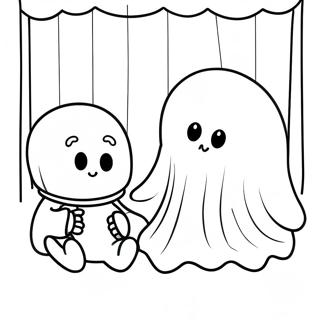 Sad Ghost Club Coloring Page 50164-41828