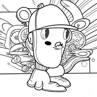 Hip Hop Graffiti Coloring Page 50194-41851