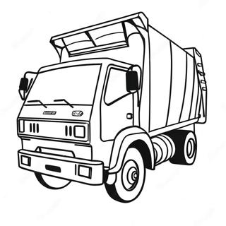 Garbage Truck Coloring Pages