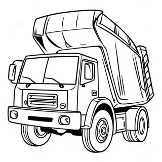 Garbage Truck Coloring Page 501-399