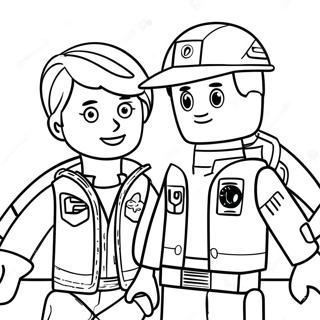 Emmet And Wyldstyle Adventure Coloring Page 50205-41862