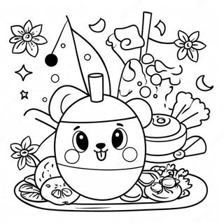 Disney Lunar New Year Food Coloring Pages