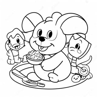 Colorful Disney Lunar New Year Feast Coloring Page 50215-41867