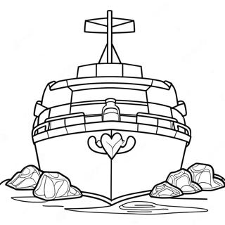 Lego Boat Coloring Page 50224-41882