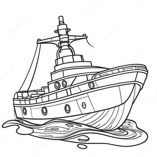 Lego Boat Coloring Page 50224-41884