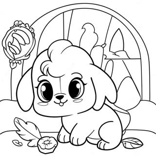 Adventurous Palace Pets Coloring Page 5023-4031