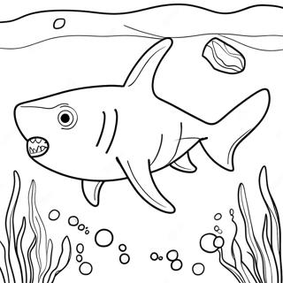 Bruce The Shark Underwater Coloring Page 50245-41897