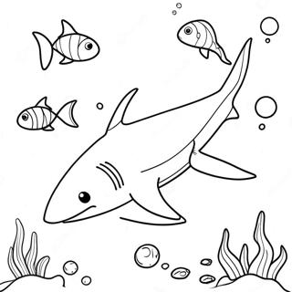 Bruce The Shark Underwater Coloring Page 50245-41898