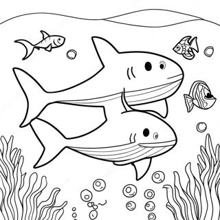 Bruce The Shark Underwater Coloring Page 50245-41900