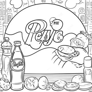 Pepsi Coloring Pages