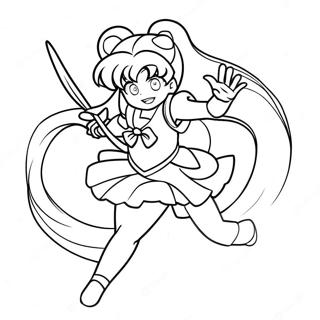 Sailor Venus In Action Coloring Page 50265-41907