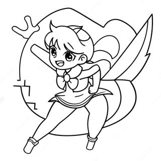 Sailor Venus In Action Coloring Page 50265-41908