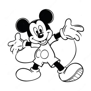 Mickey Mouse In A Fun Pose Coloring Page 50295-41941