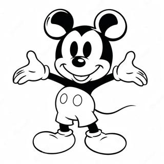 Mickey Mouse In A Fun Pose Coloring Page 50295-41942