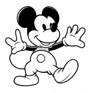 Mickey Mouse In A Fun Pose Coloring Page 50295-41943