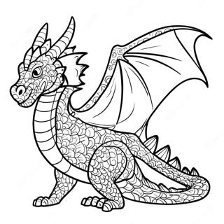 Difficult Dragon Coloring Page 50304-41939