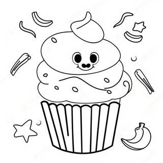 Halloween Cupcake Coloring Page 50314-41946