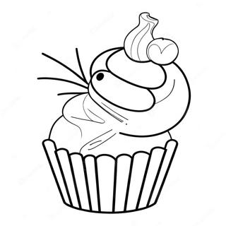 Halloween Cupcake Coloring Page 50314-41948