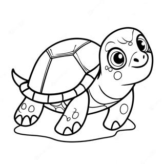 Cute Sea Turtle From Finding Nemo Coloring Page 50325-41962