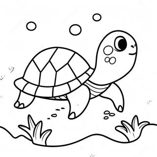 Cute Sea Turtle From Finding Nemo Coloring Page 50325-41964