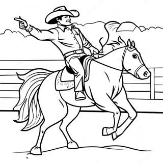 Rodeo Western Coloring Pages