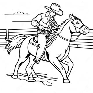 Rodeo Western Coloring Page 5032-4035