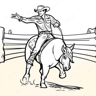 Rodeo Western Coloring Page 5032-4036