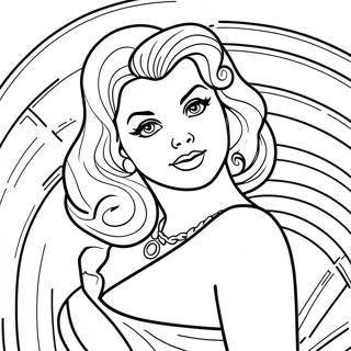 Pin Up Adult Coloring Page 50334-41982