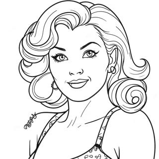 Pin Up Adult Coloring Page 50334-41983