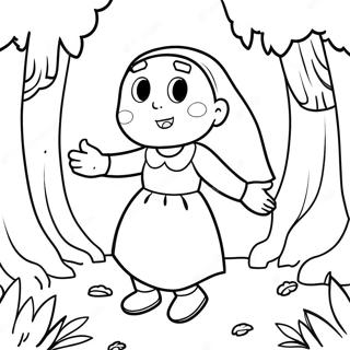 Hilda In A Magical Forest Coloring Page 50395-42020