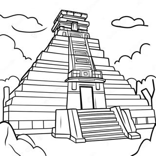 Ancient Inca Temple Coloring Page 50405-42032