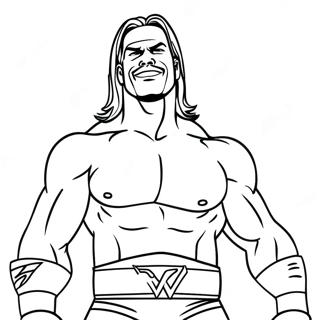 Dynamic Wwe Wrestler Coloring Page 50415-42034